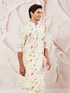 Men's Cream Cotton Blend Kurta